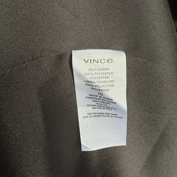 Vince Size 10 • Black Floral Satin Ruched Sleeveless Dress.